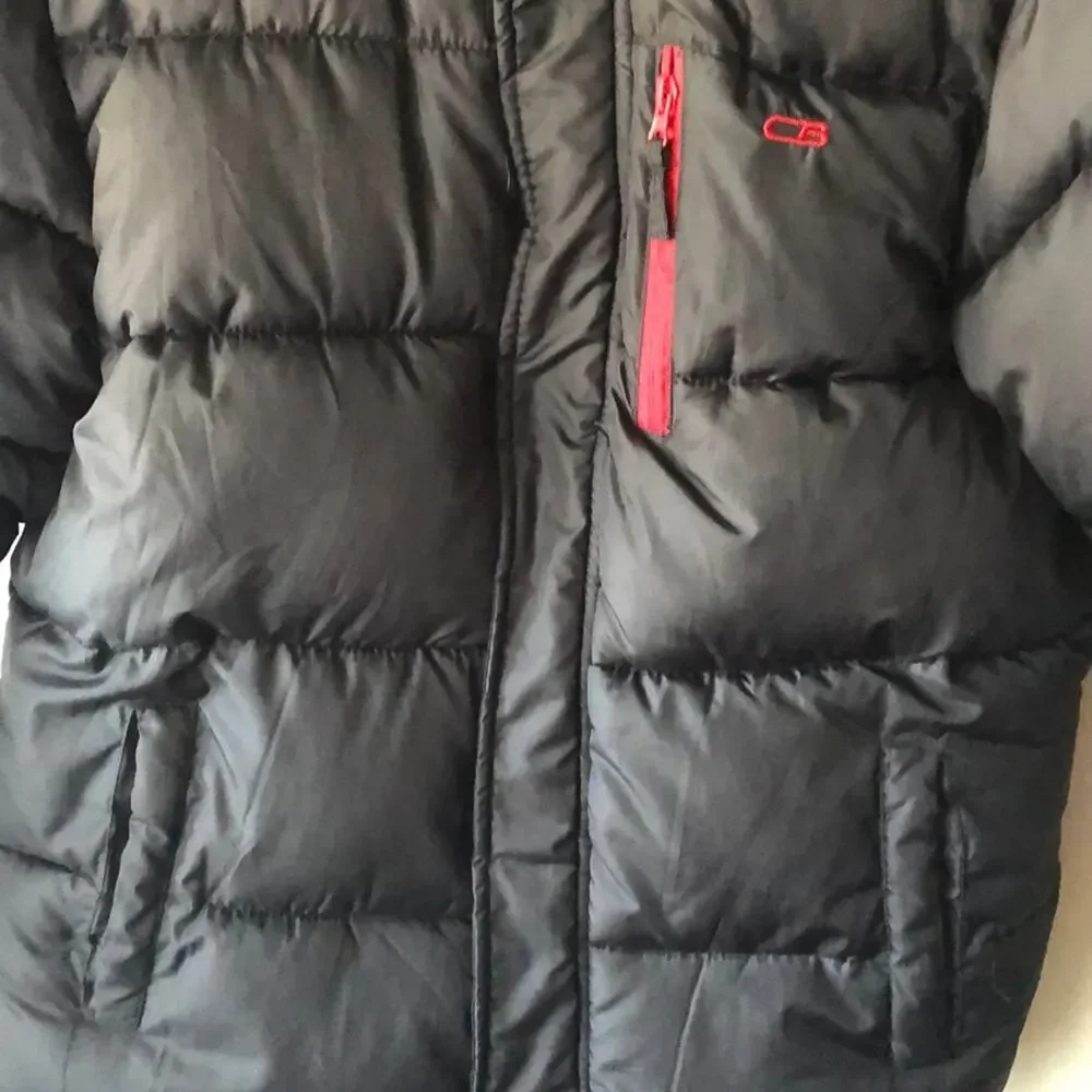 Kid's Very Warm Black Winter Puffer Jacket Size XL